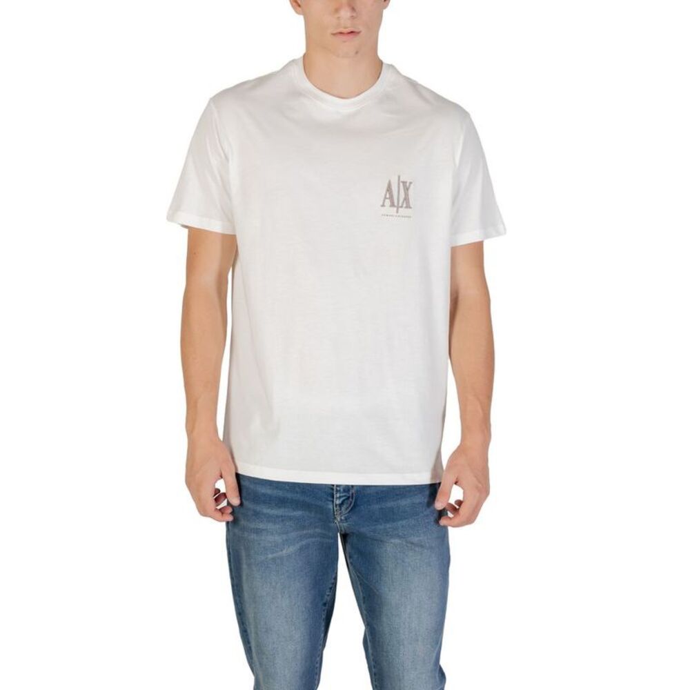 Armani Exchange Cream Cotton Men's T-Shirt